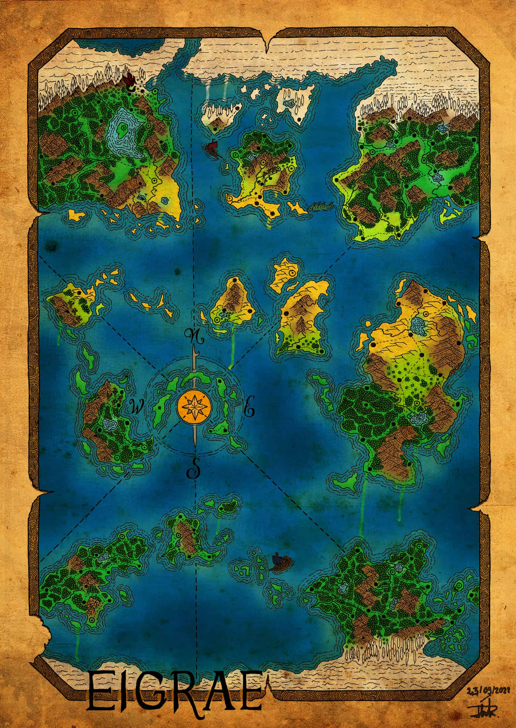 World of Eigrae map